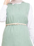 Mint Linen Sleeveless Dress - Khotwh